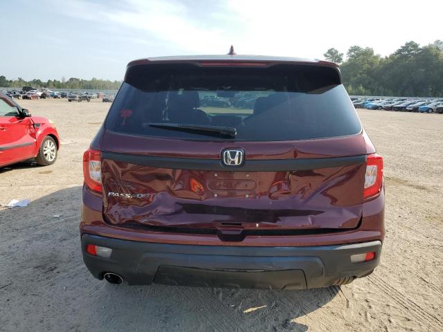 5FNYF7H5XMB006289 - 2021 HONDA PASSPORT EXL MAROON photo 6