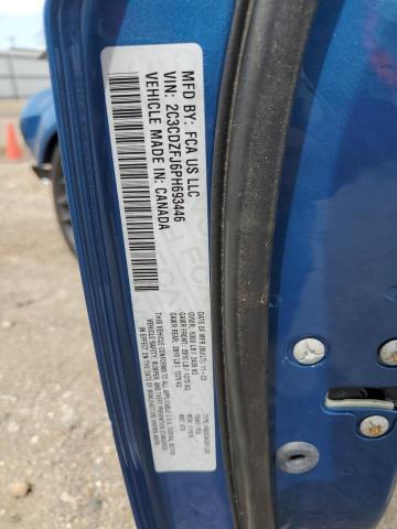 2C3CDZFJ6PH693446 - 2023 DODGE CHALLENGER R/T SCAT PACK BLUE photo 12