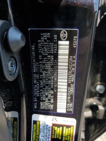 4T1G11AK5RU215134 - 2024 TOYOTA CAMRY SE NIGHT SHADE BLACK photo 12