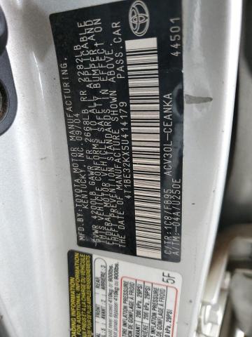 4T1BE32KX5U414179 - 2005 TOYOTA CAMRY LE GRAY photo 12