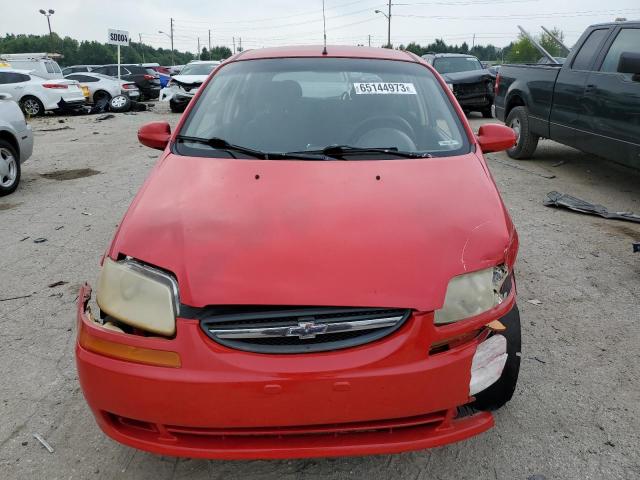 KL1TD66616B626399 - 2006 CHEVROLET AVEO BASE Qırmızı foto 5