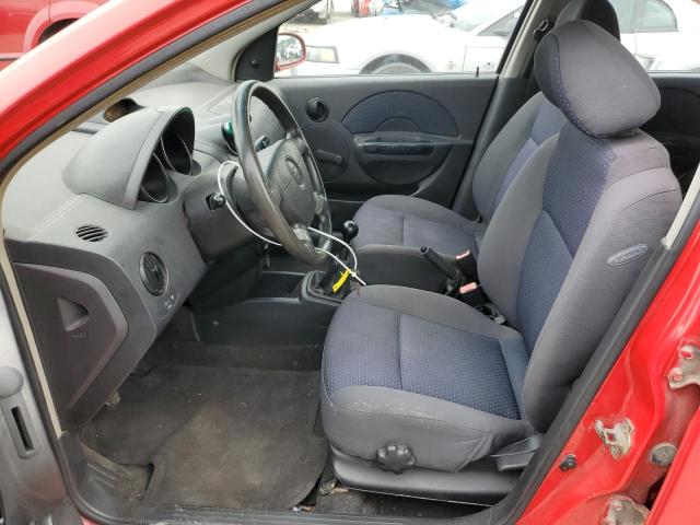 KL1TD66616B626399 - 2006 CHEVROLET AVEO BASE Qırmızı foto 7