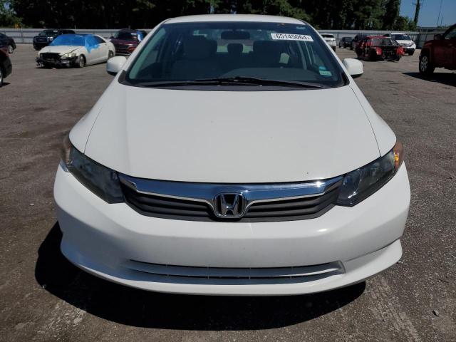 19XFB2F58CE332251 - 2012 HONDA CIVIC LX WHITE photo 5