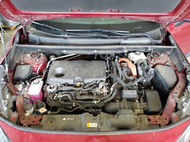 4T3RWRFVXMU030427 - 2021 TOYOTA RAV4 XLE RED photo 12