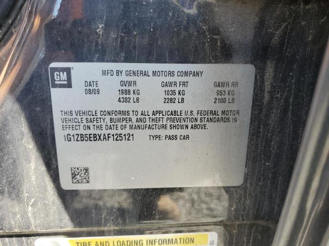 1G1ZB5EBXAF125121 - 2010 CHEVROLET MALIBU LS Boz foto 13