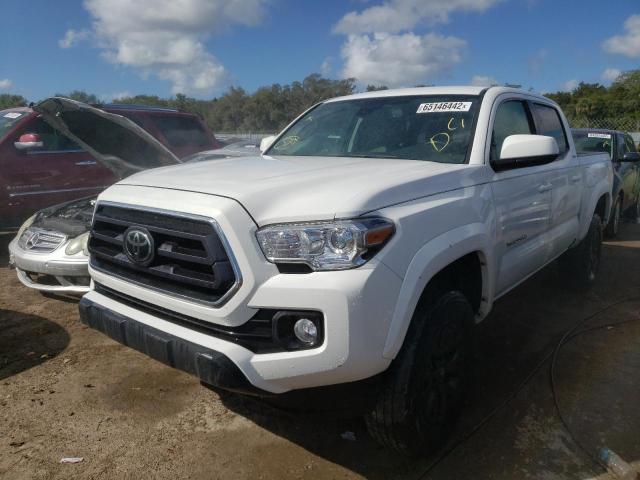 3TMAZ5CN0LM115584 - 2020 TOYOTA TACOMA DOUBLE CAB WHITE photo 2