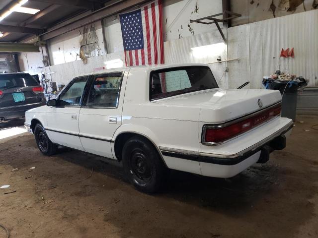 1B3BC463XKD622594 - 1989 DODGE DYNASTY WHITE photo 2