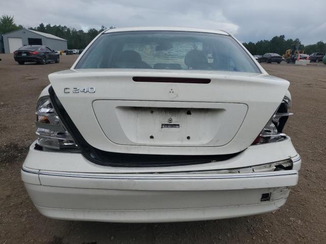 WDBRF61J13F350768 - 2003 MERCEDES-BENZ C 240 თეთრი ფოტო 6
