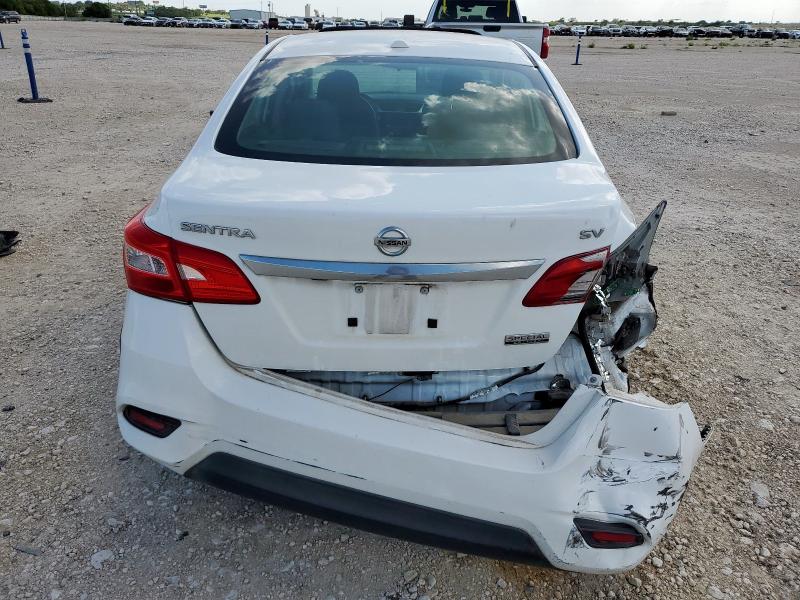 3N1AB7AP4KY408595 - 2019 NISSAN SENTRA S WHITE photo 6