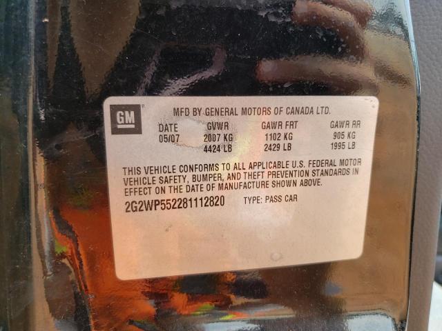 2G2WP552281112820 - 2008 PONTIAC GRAND PRIX 黑色 照片 13