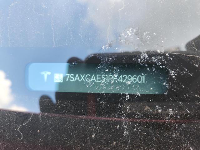 7SAXCAE51PF429601 - 2023 TESLA MODEL X RED photo 12