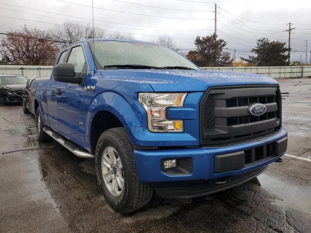 1FTEX1EP1GFD16754 - 2016 FORD F150 SUPER CAB BLUE photo 1