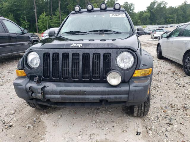 1J4GL38K06W233342 - 2006 JEEP LIBERTY RENEGADE BLACK photo 5