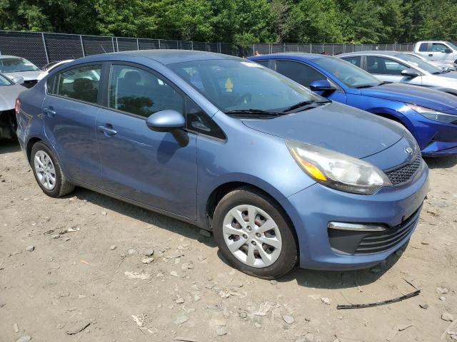 KNADM4A39G6547598 - 2016 KIA RIO LX BLUE photo 4