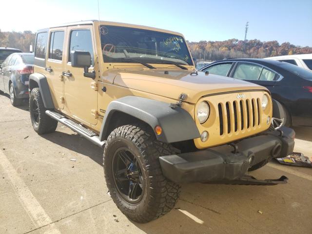 1C4HJWDG9EL126454 - 2014 JEEP WRANGLER U SPORT ოქროსფერი ფოტო 1