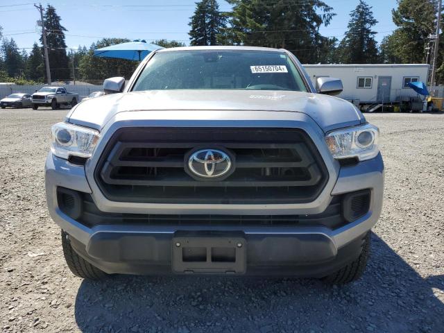 3TYCZ5AN0MT045683 - 2021 TOYOTA TACOMA DOUBLE CAB SILVER photo 4