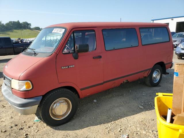 2B5WB35Z0RK147226 - 1994 DODGE RAM WAGON B350 RED photo 1