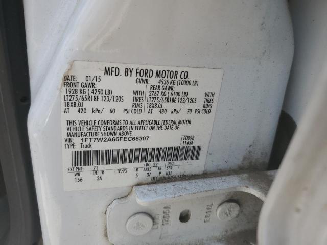 1FT7W2A66FEC66307 - 2015 FORD F250 SUPER DUTY WHITE photo 12