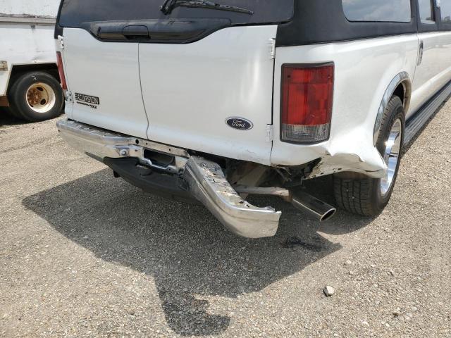 1FMNU40S93ED67615 - 2003 FORD EXCURSION XLT WHITE photo 9