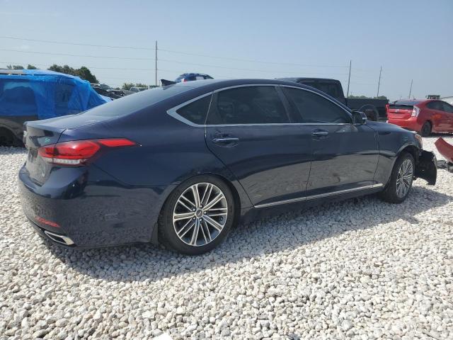 KMHGN4JE1JU284388 - 2018 GENESIS G80 BASE BLUE photo 3