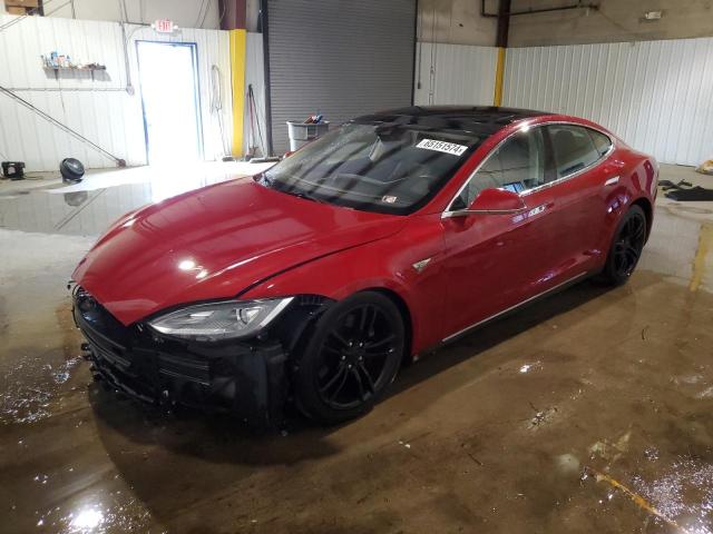 5YJSA1E27FF119910 - 2015 TESLA MODEL S RED photo 1