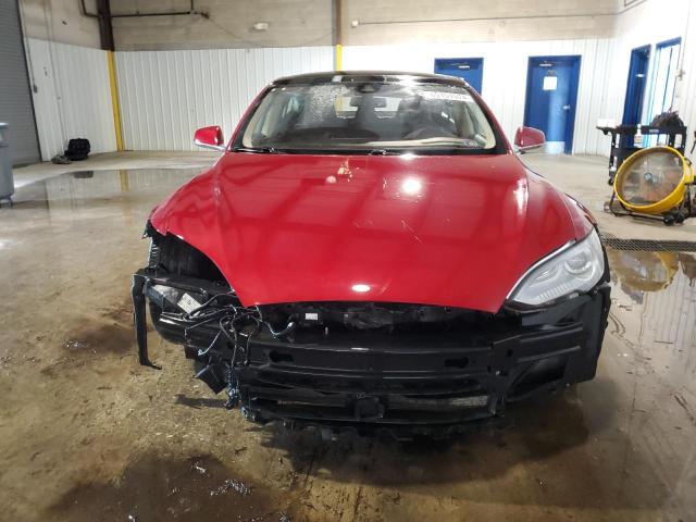 5YJSA1E27FF119910 - 2015 TESLA MODEL S RED photo 5