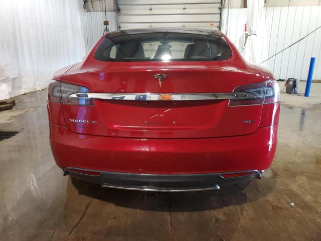 5YJSA1E27FF119910 - 2015 TESLA MODEL S RED photo 6