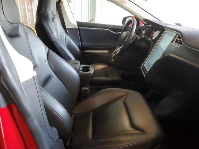 5YJSA1E27FF119910 - 2015 TESLA MODEL S RED photo 7
