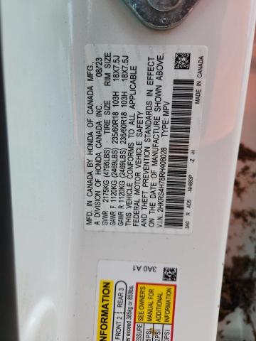 2HKRS4H78RH408028 - 2024 HONDA CR-V EXL WHITE photo 13