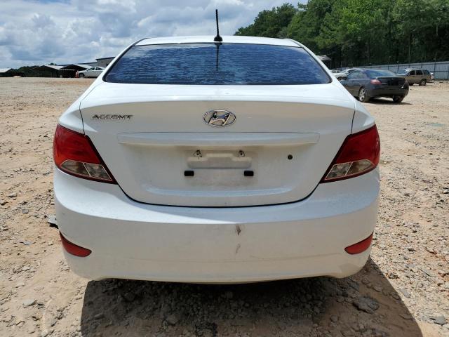 KMHCT4AE2FU804187 - 2015 HYUNDAI ACCENT GLS WHITE photo 6