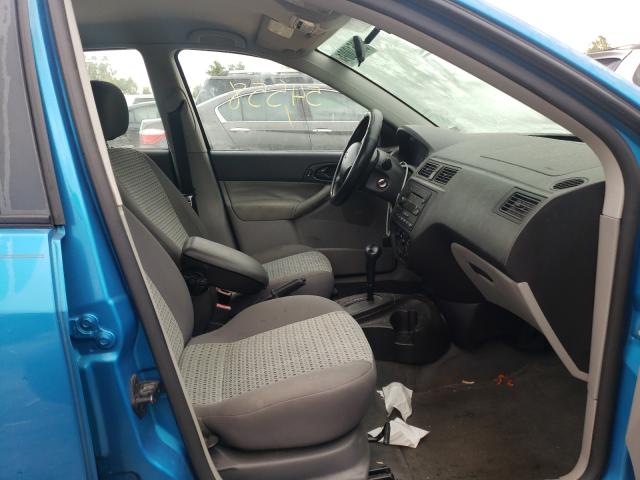 1FAFP34N87W247938 - 2007 FORD FOCUS ZX4 BLUE photo 5