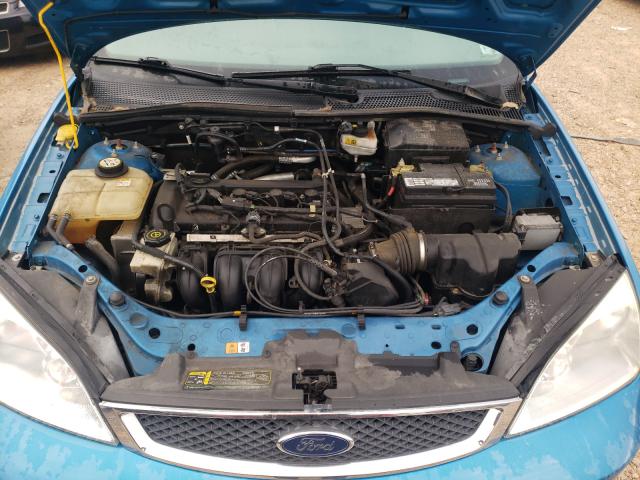 1FAFP34N87W247938 - 2007 FORD FOCUS ZX4 BLUE photo 7