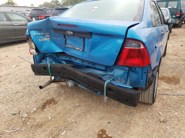 1FAFP34N87W247938 - 2007 FORD FOCUS ZX4 BLUE photo 9