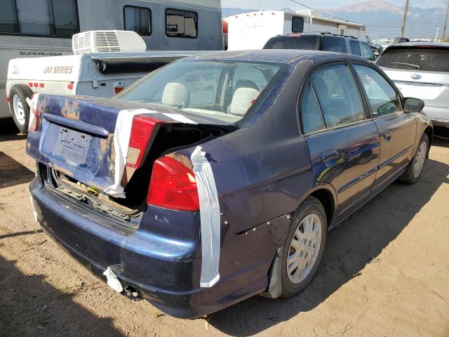 2HGES15584H544422 - 2004 HONDA CIVIC LX BLUE photo 3