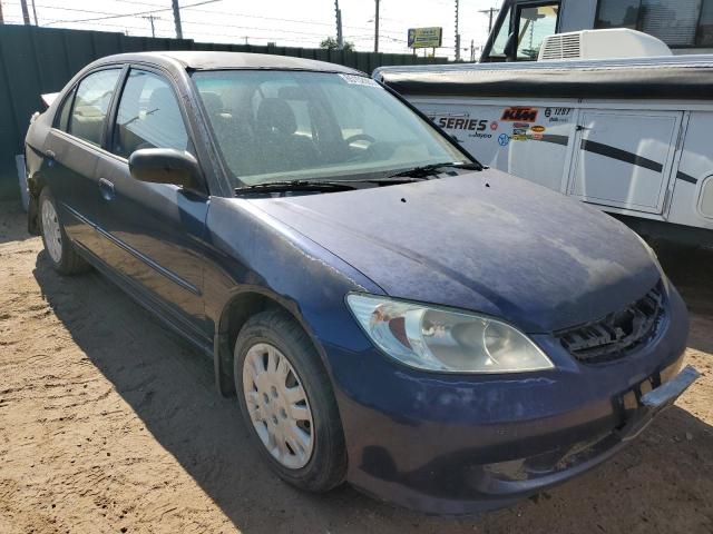 2HGES15584H544422 - 2004 HONDA CIVIC LX BLUE photo 4