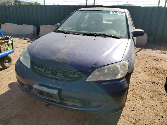 2HGES15584H544422 - 2004 HONDA CIVIC LX BLUE photo 5