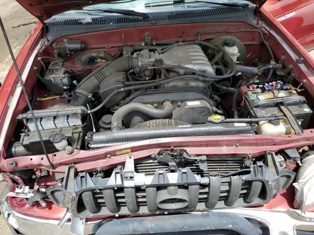 5TEGN92N83Z265461 - 2003 TOYOTA TACOMA DOUBLE CAB PRERUNNER BURGUNDY photo 11