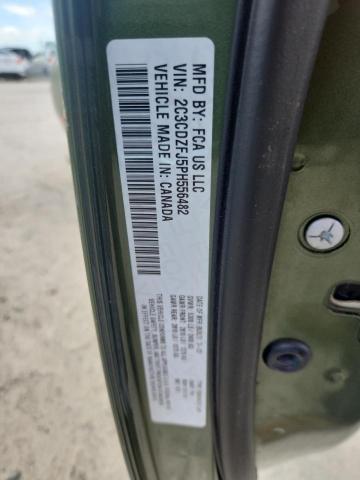 2C3CDZFJ5PH556482 - 2023 DODGE CHALLENGER R/T SCAT PACK GREEN photo 12