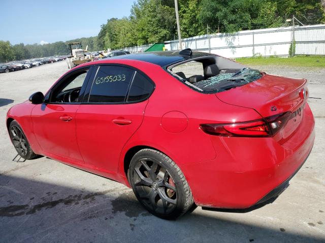 ZARFANANXL7632083 - 2020 ALFA ROMEO GIULIA RED photo 2