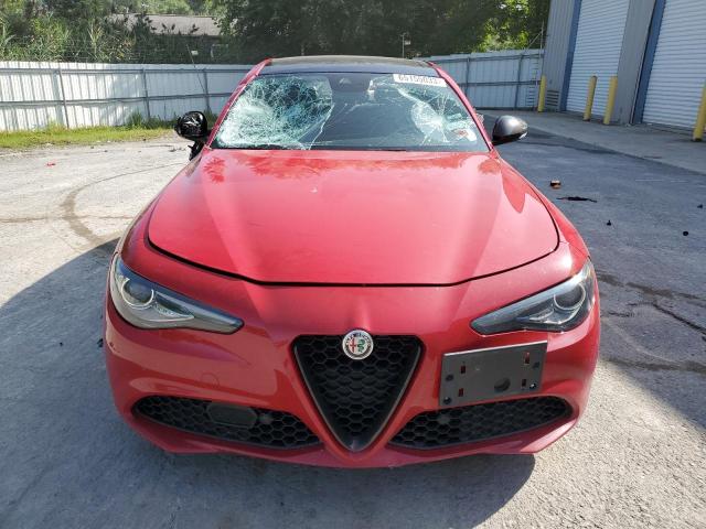 ZARFANANXL7632083 - 2020 ALFA ROMEO GIULIA RED photo 5