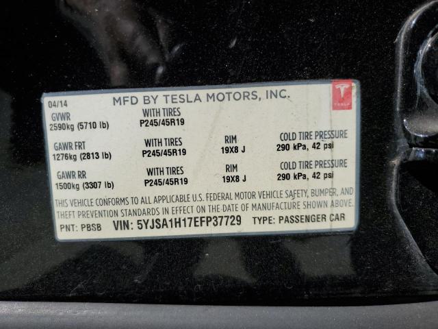 5YJSA1H17EFP37729 - 2014 TESLA MODEL S 黑色 照片 12