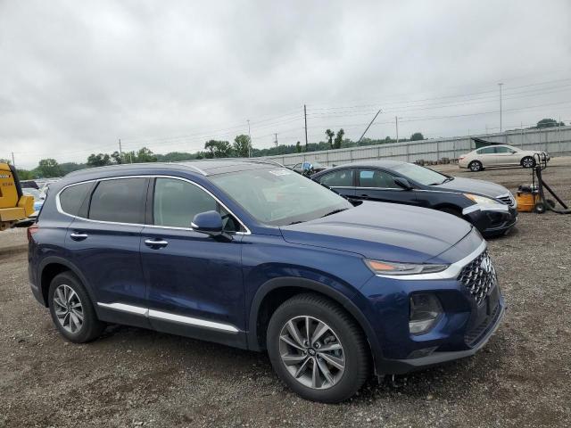 5NMS3CADXLH305111 - 2020 HYUNDAI SANTA FE SEL BLUE photo 4