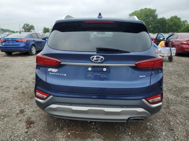 5NMS3CADXLH305111 - 2020 HYUNDAI SANTA FE SEL BLUE photo 6