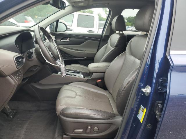 5NMS3CADXLH305111 - 2020 HYUNDAI SANTA FE SEL BLUE photo 7