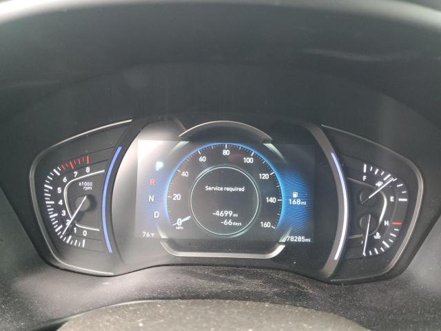 5NMS3CADXLH305111 - 2020 HYUNDAI SANTA FE SEL BLUE photo 9