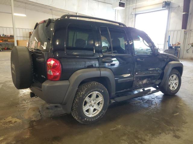 1J4GL48K63W502719 - 2003 JEEP LIBERTY SPORT BLACK photo 3
