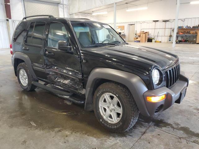 1J4GL48K63W502719 - 2003 JEEP LIBERTY SPORT BLACK photo 4