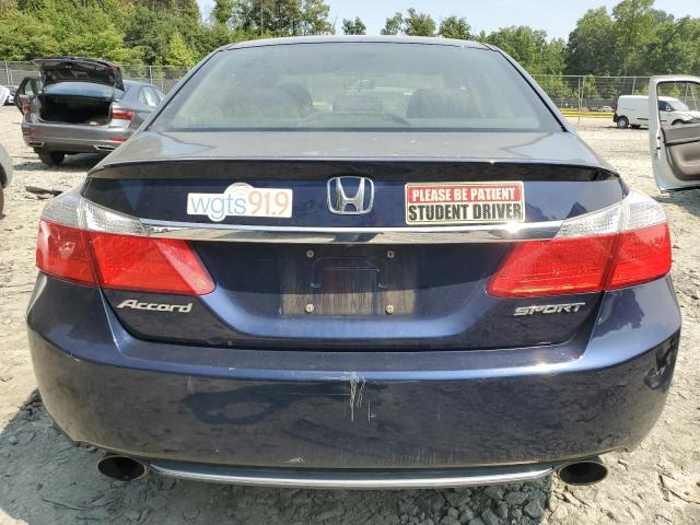 1HGCR2F58EA099719 - 2014 HONDA ACCORD SPORT BLUE photo 6