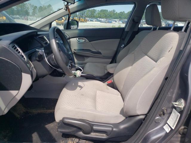 2HGFB2F52EH518649 - 2014 HONDA CIVIC LX GRAY photo 7