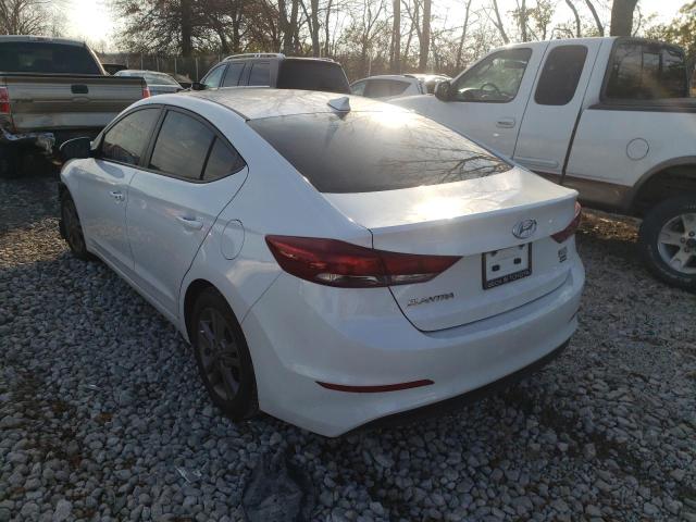 5NPD84LF7JH269487 - 2018 HYUNDAI ELANTRA SEL WHITE photo 3